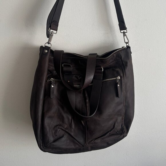 M0851 Other - $380 MO851 Soft Brown Leather Crossbody/Shoulder Bag, Messenger / Tote